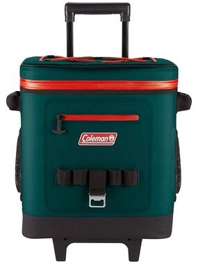 Coleman Rolling Cooler Soft Cooler w/ Wheels & Handle Blue Gray NEW